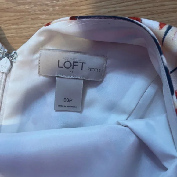 Ann Taylor Loft Petites Sleeveless Fit and Flare Mini Dress - Picture 4 of 5